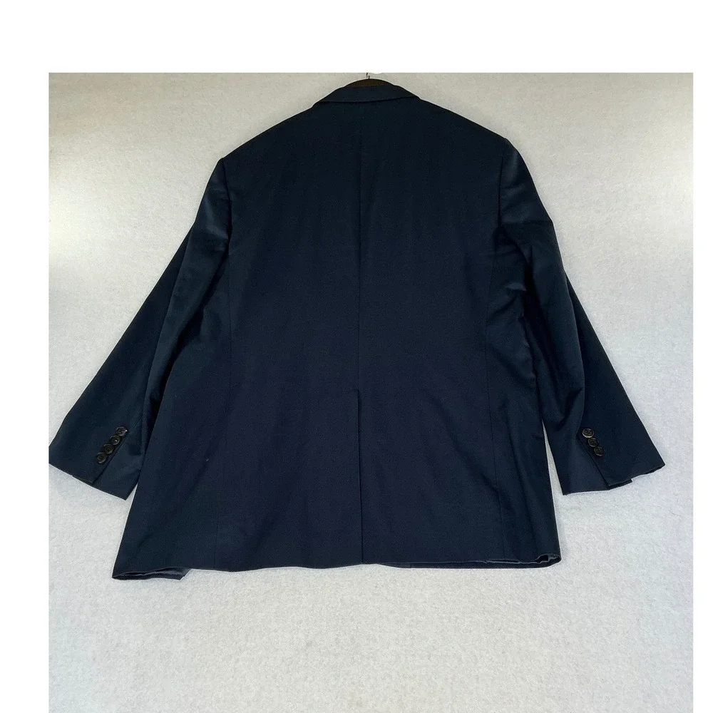 Marc Jacobs Blazer Mens 52 Navy Blue 100% Cotton Made in Italy MUQ007A